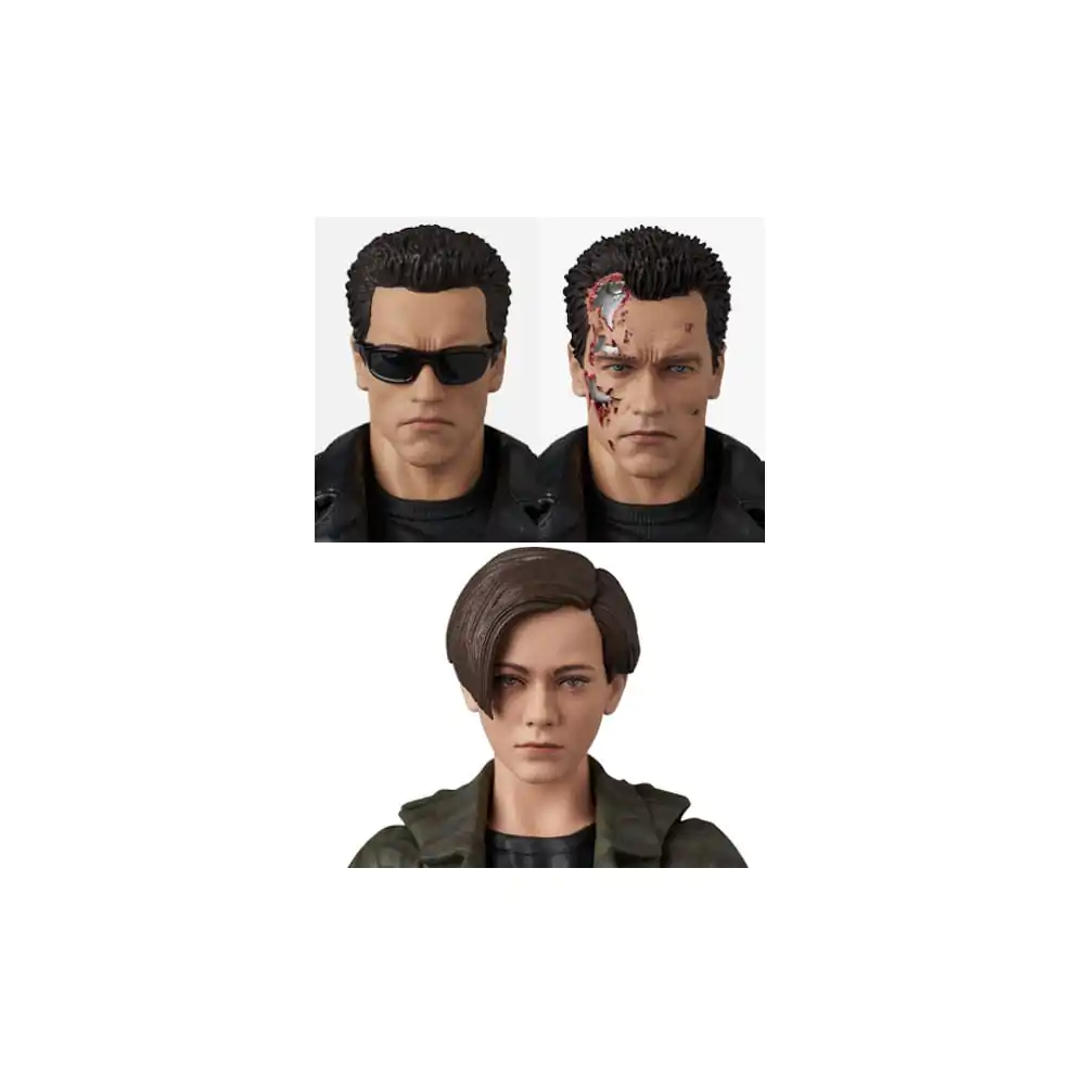 Terminator 2 MAFEX Figurină de acțiune T-800 (T2 Ver.) & John Connor 16 cm poza produsului