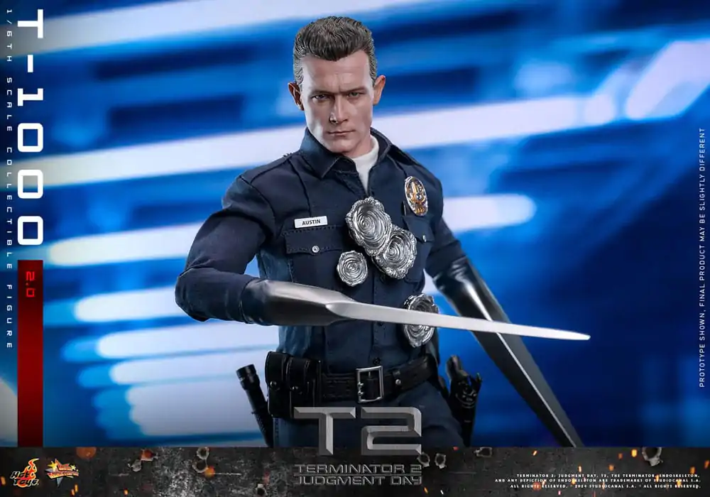 Figurină de acțiune capodoperă film Terminator 2 1/6 T-1000 (2.0) 31 cm poza produsului