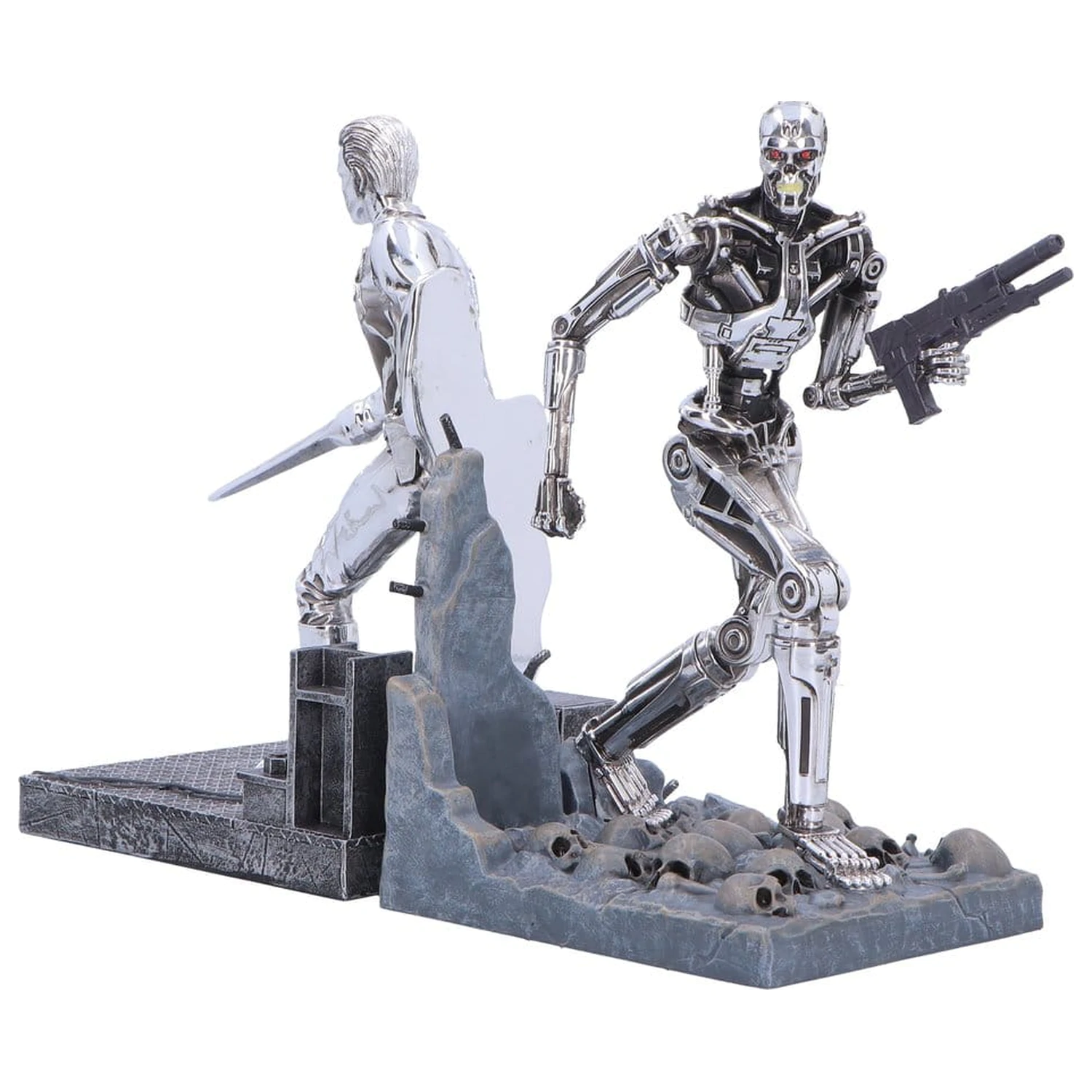 Terminator 2 Bookends T-1000 vs T-800 19 cm poza produsului