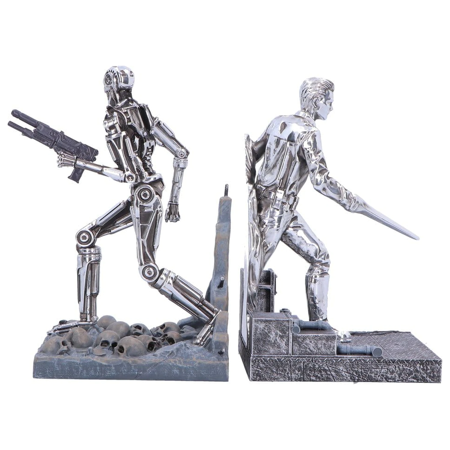 Terminator 2 Bookends T-1000 vs T-800 19 cm poza produsului