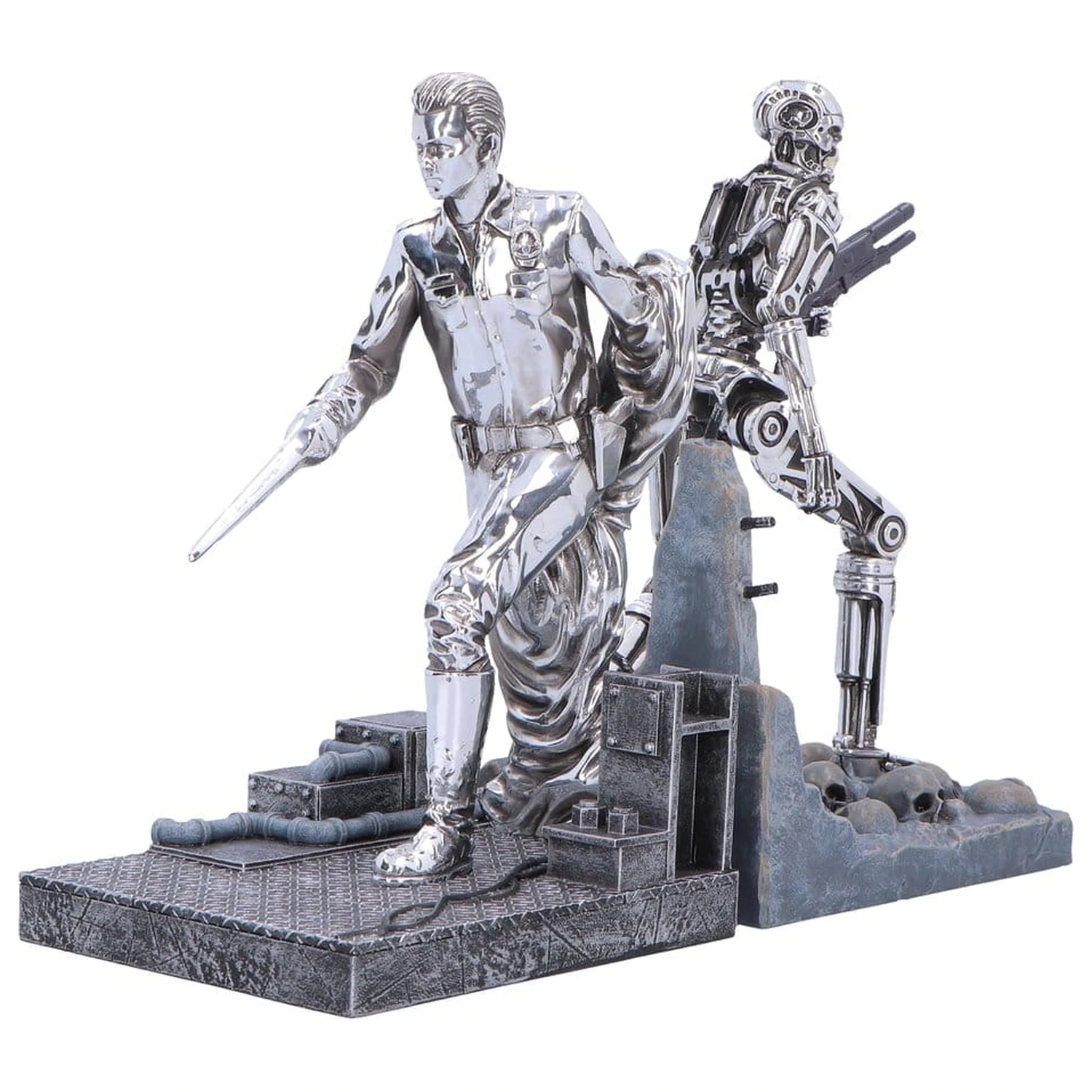 Terminator 2 Bookends T-1000 vs T-800 19 cm poza produsului