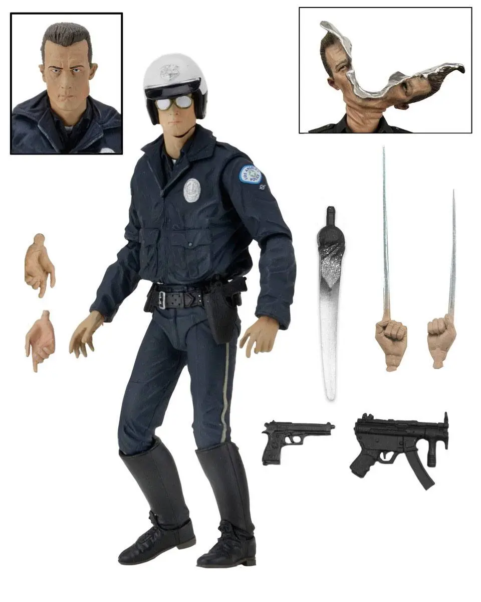 Figurină de acțiune Terminator 2 Ultimate T-1000 (Motorcycle Cop) 18 cm poza produsului