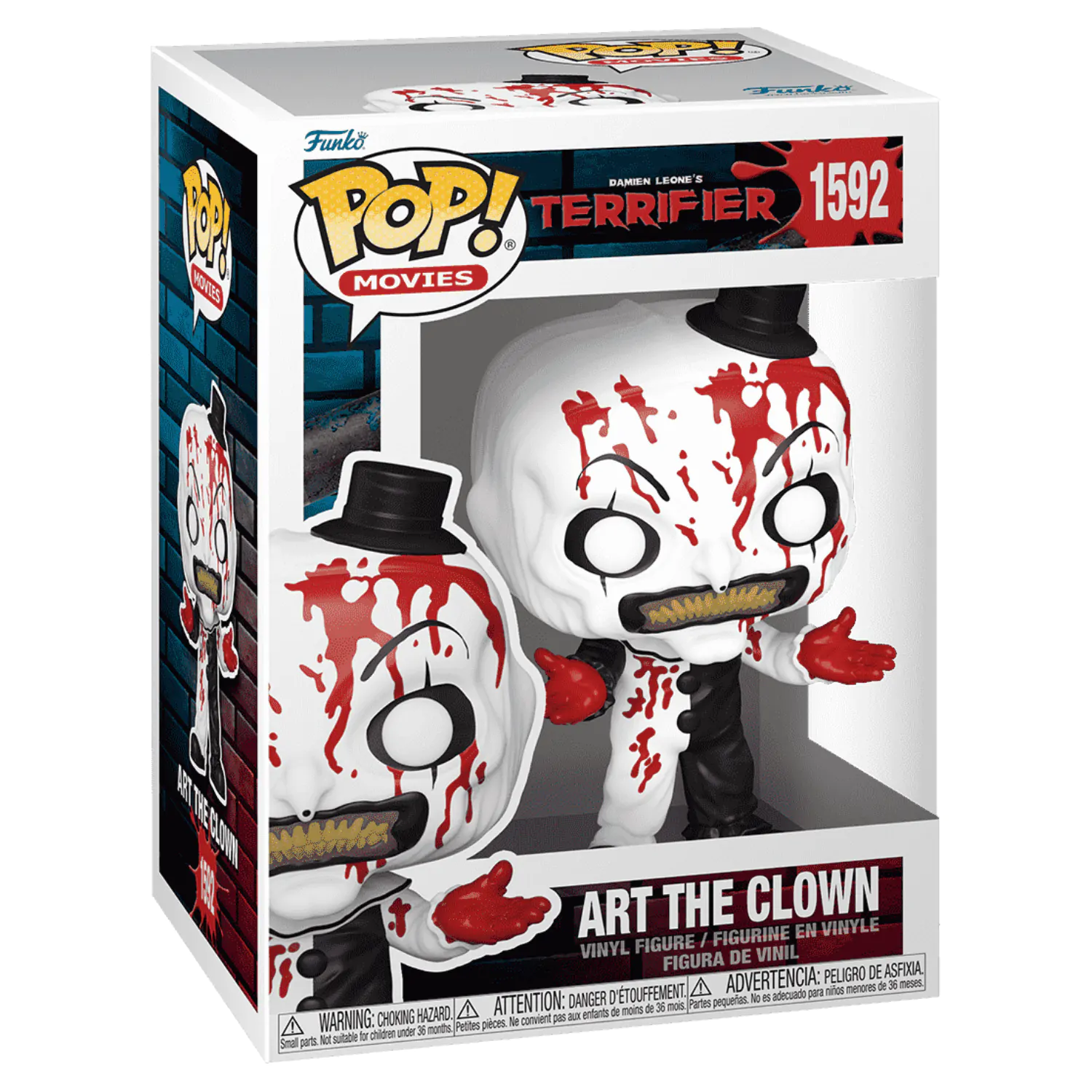 Terrifier 2 Funko POP! Movies Vinyl Figure Art the Clown(BD) 9 cm Figurina din vinil poza produsului