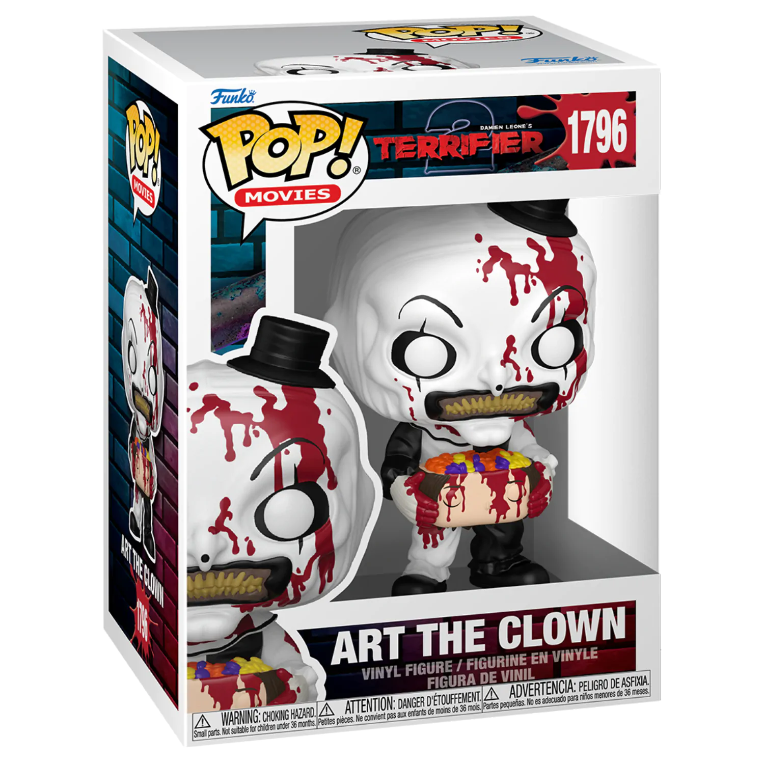 Terrifier 2 Funko POP! Movies figurină de vinil Art the Clown with Candy Filled Head 9 cm poza produsului