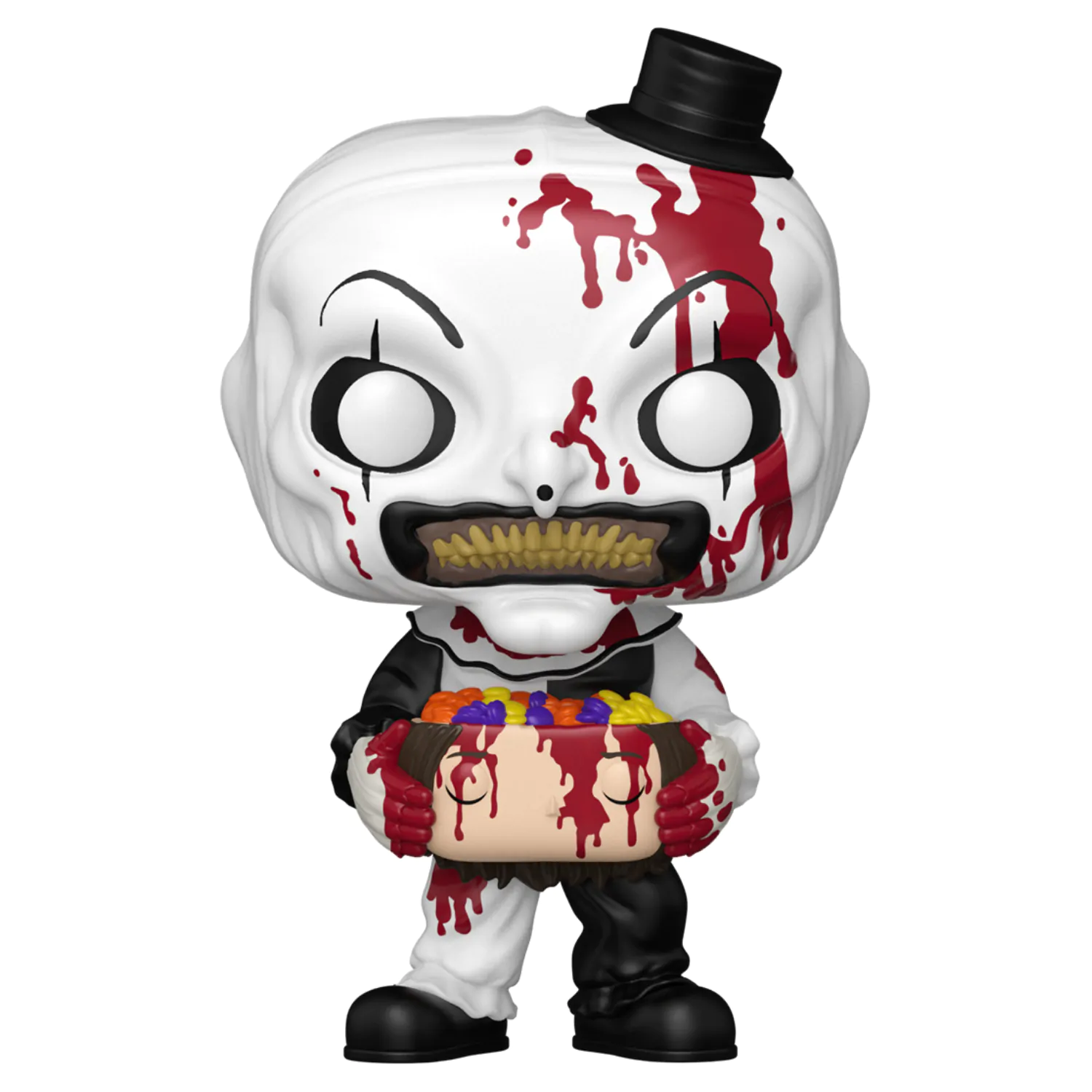 Terrifier 2 Funko POP! Movies figurină de vinil Art the Clown with Candy Filled Head 9 cm poza produsului