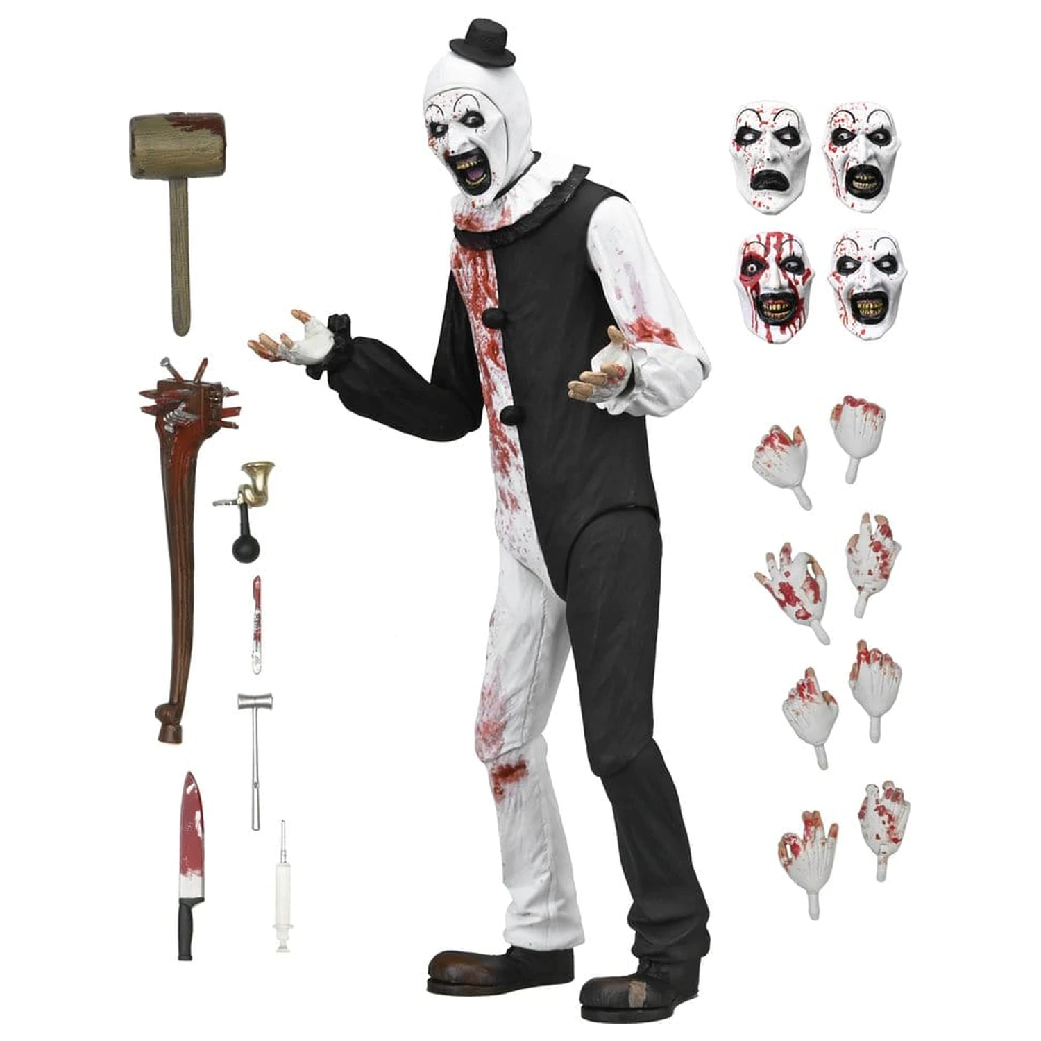 Terrifier 2 Ultimate Figurina de actiune Art the Clown (Blood Splattered) 18 cm poza produsului
