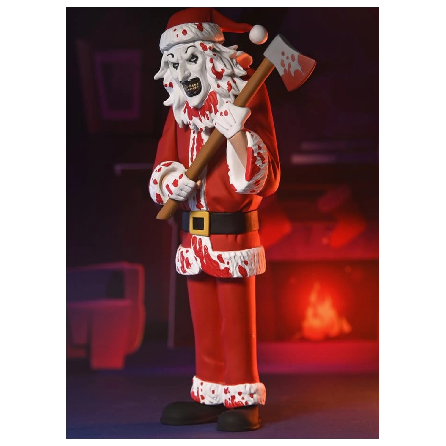 Terrifier 3 Toony Terrors Action Figure Santa Suit Art the Clown (Bloody Version) 15 cm poza produsului