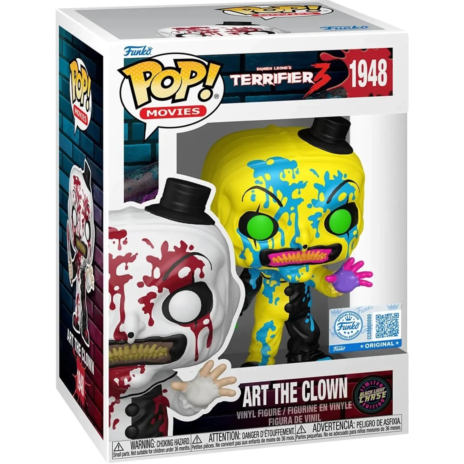 Terrifier Funko POP! figurină - Art the Clown (Bloody) Chase poza produsului