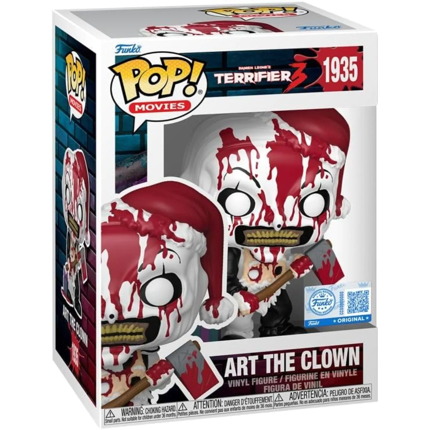 Figurina Terrifier Funko POP! - Art the Clown (Bloody with Axe) poza produsului