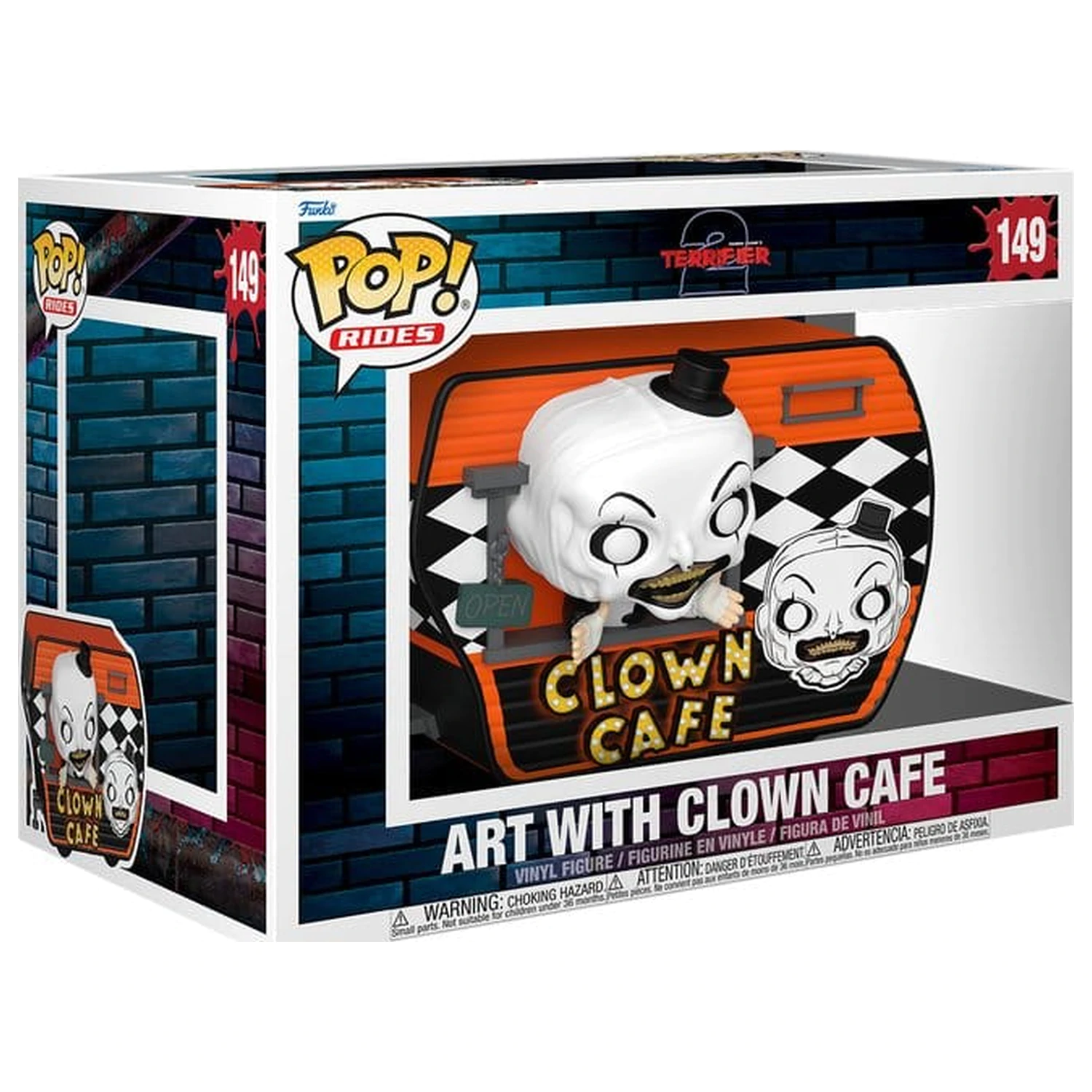 Terrifier Funko POP! Rides Super Deluxe figurina de vinil 15 cm Café with Art poza produsului
