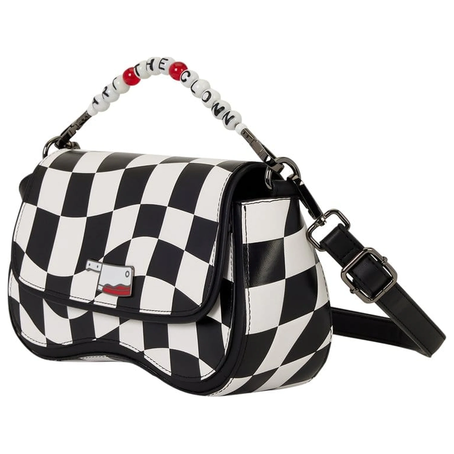 Geantă crossbody Terrifier by Loungefly Crossbody Bag Art the Clown Checkered poza produsului