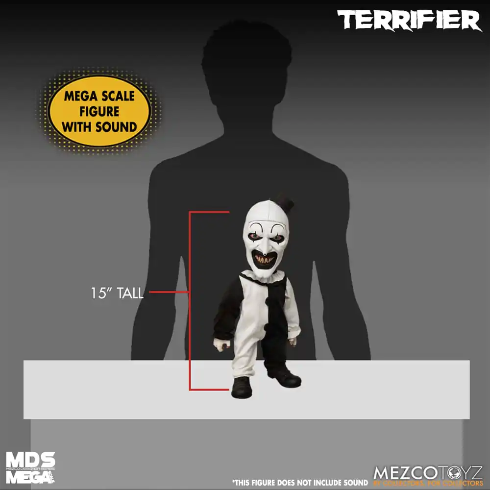 Terrifier MDS Mega Scale Plus Jucărie de pluș Art the Clown cu Sunet 38 cm poza produsului