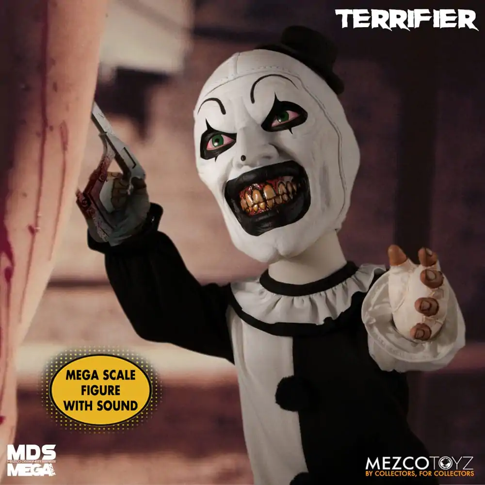 Terrifier MDS Mega Scale Plus Jucărie de pluș Art the Clown cu Sunet 38 cm poza produsului