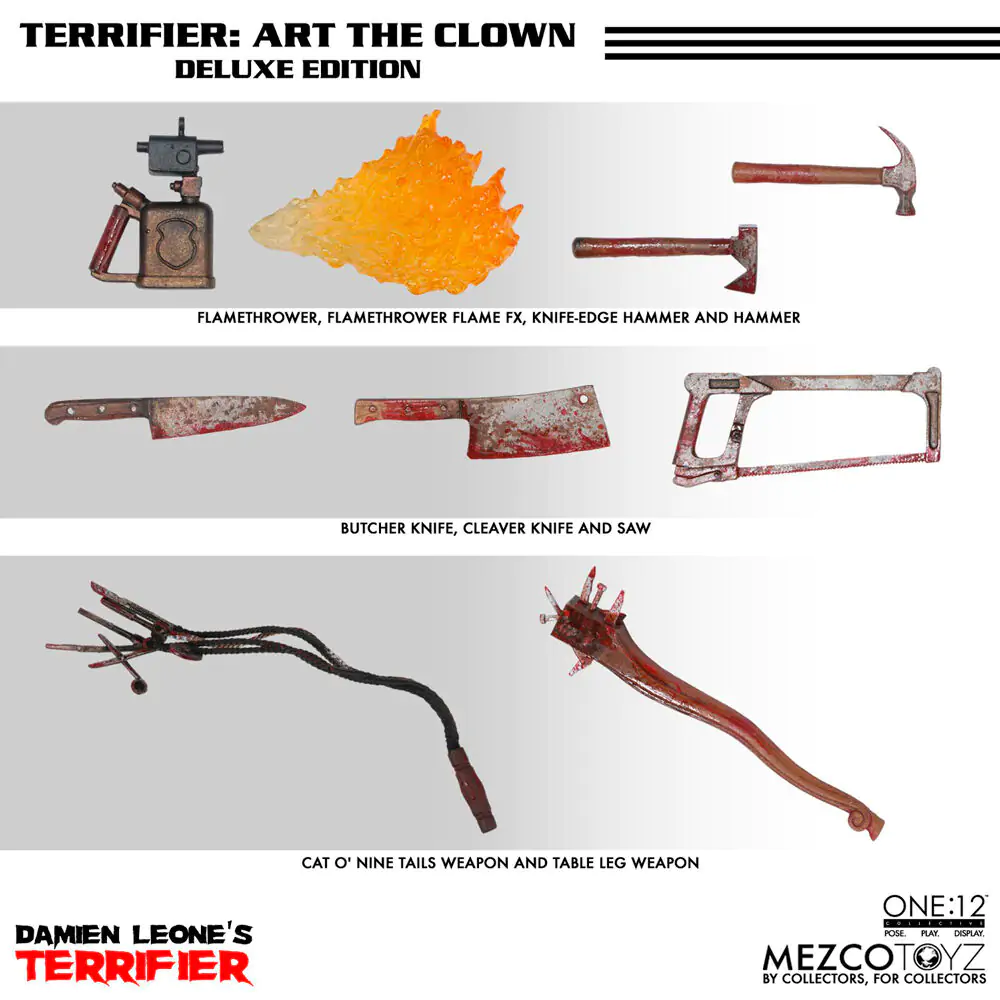 Terrifier One:12 Art the Clown figurină 18cm poza produsului