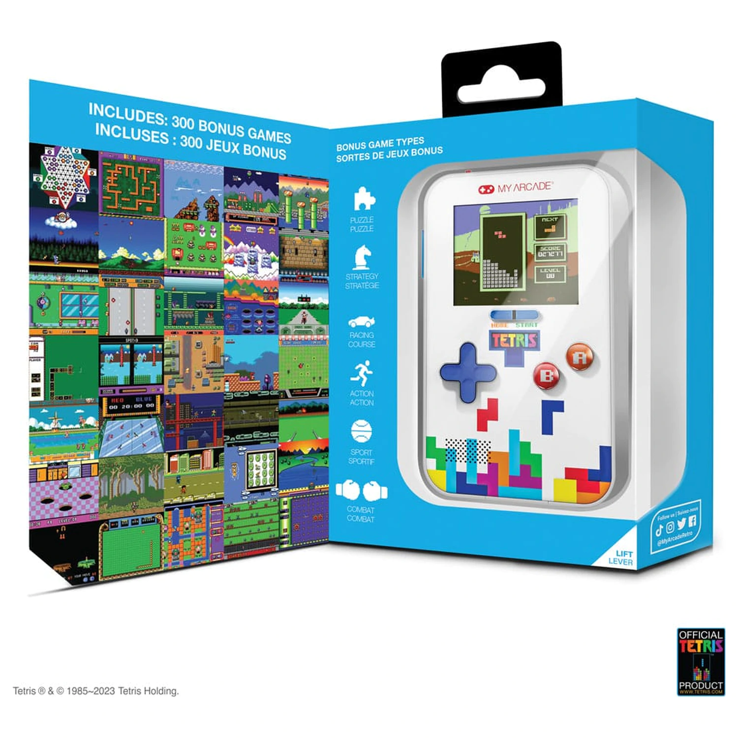 Tetris Portabil Sistem Video de Gaming Go Gamer poza produsului