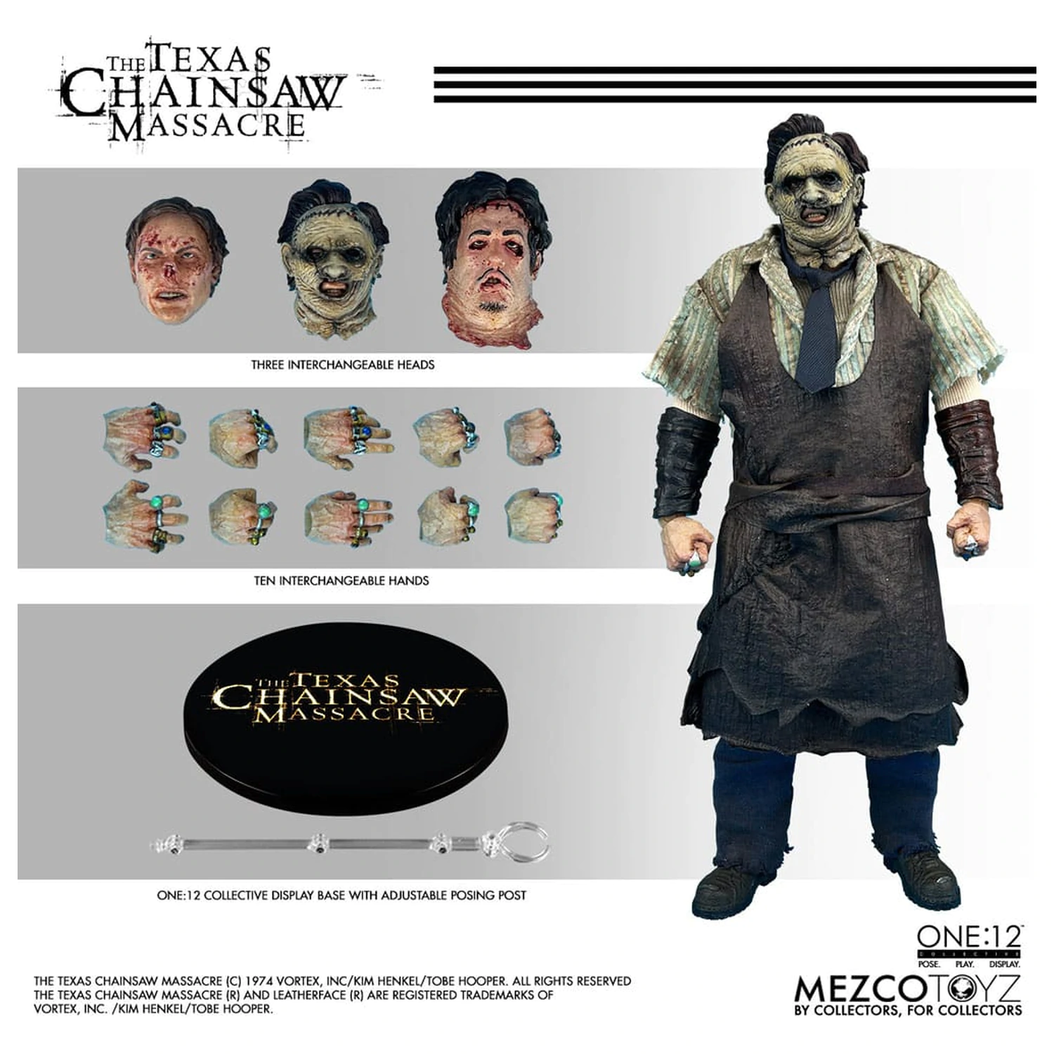Texas Chainsaw Massacre (2003) figurină de acțiune 1/12 Leatherface 17 cm poza produsului