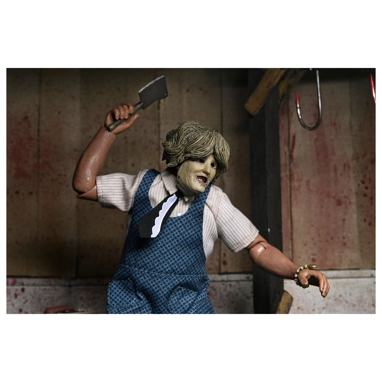 Texas Chainsaw Massacre Clothed figurina de actiune Leatherface with Old Lady Mask 20 cm poza produsului