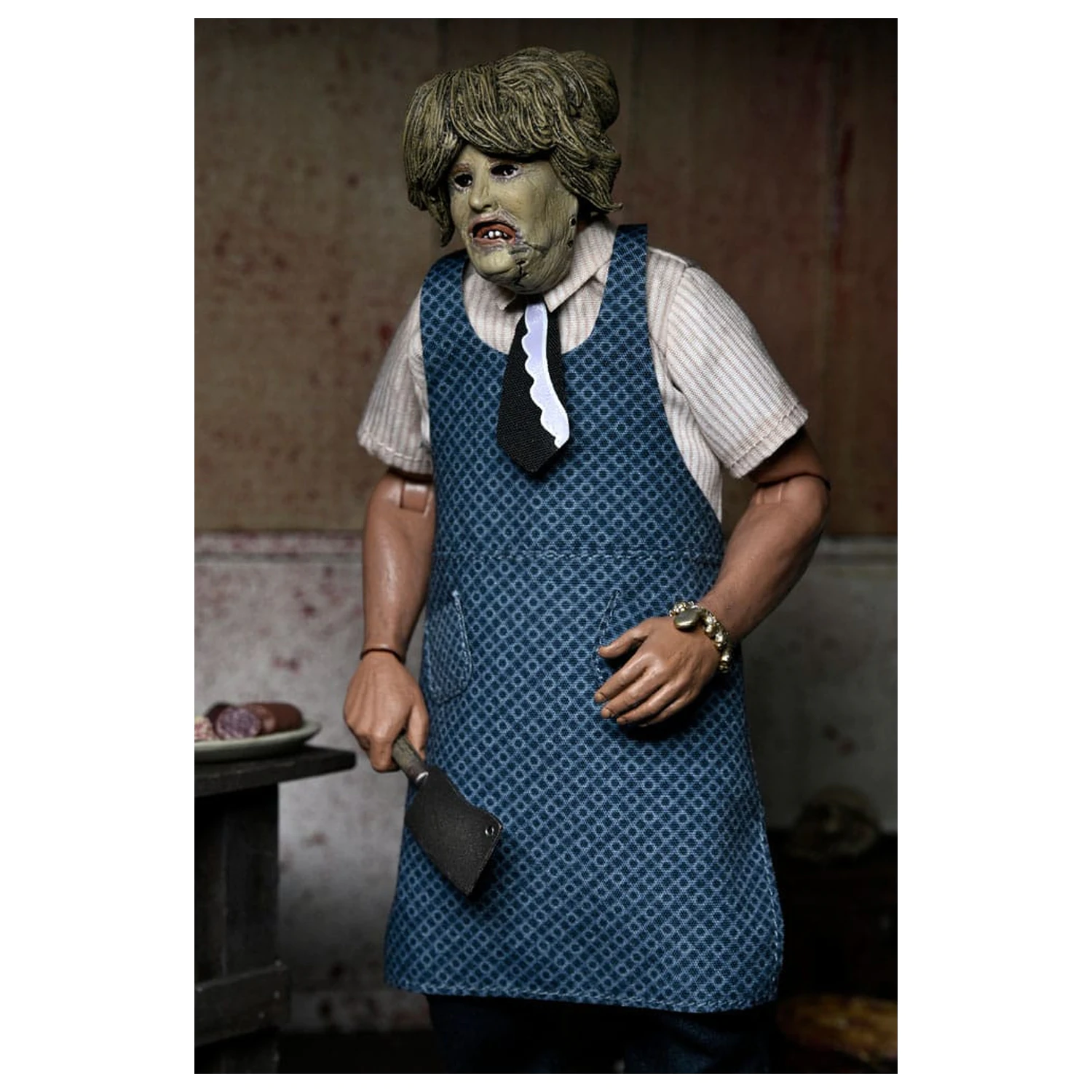 Texas Chainsaw Massacre Clothed figurina de actiune Leatherface with Old Lady Mask 20 cm poza produsului