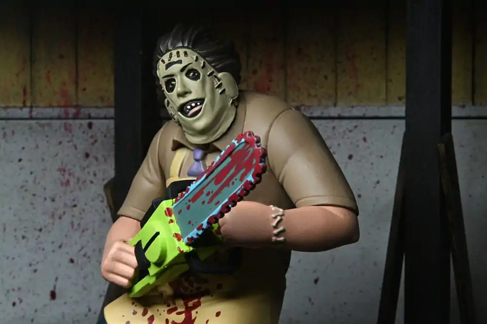 Texas Chainsaw Massacre Toony Terrors figurină de acțiune 50th Anniversary Leatherface (Bloody) 15 cm poza produsului