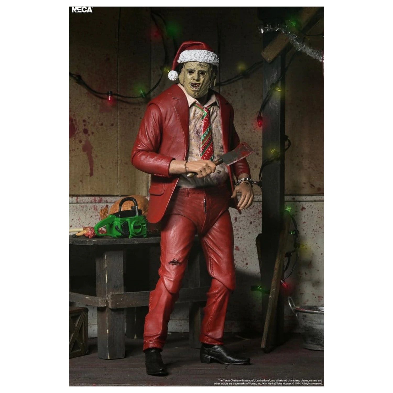 Texas Chainsaw Massacre Ultimate Action Figura Santa Leatherface 18 cm poza produsului