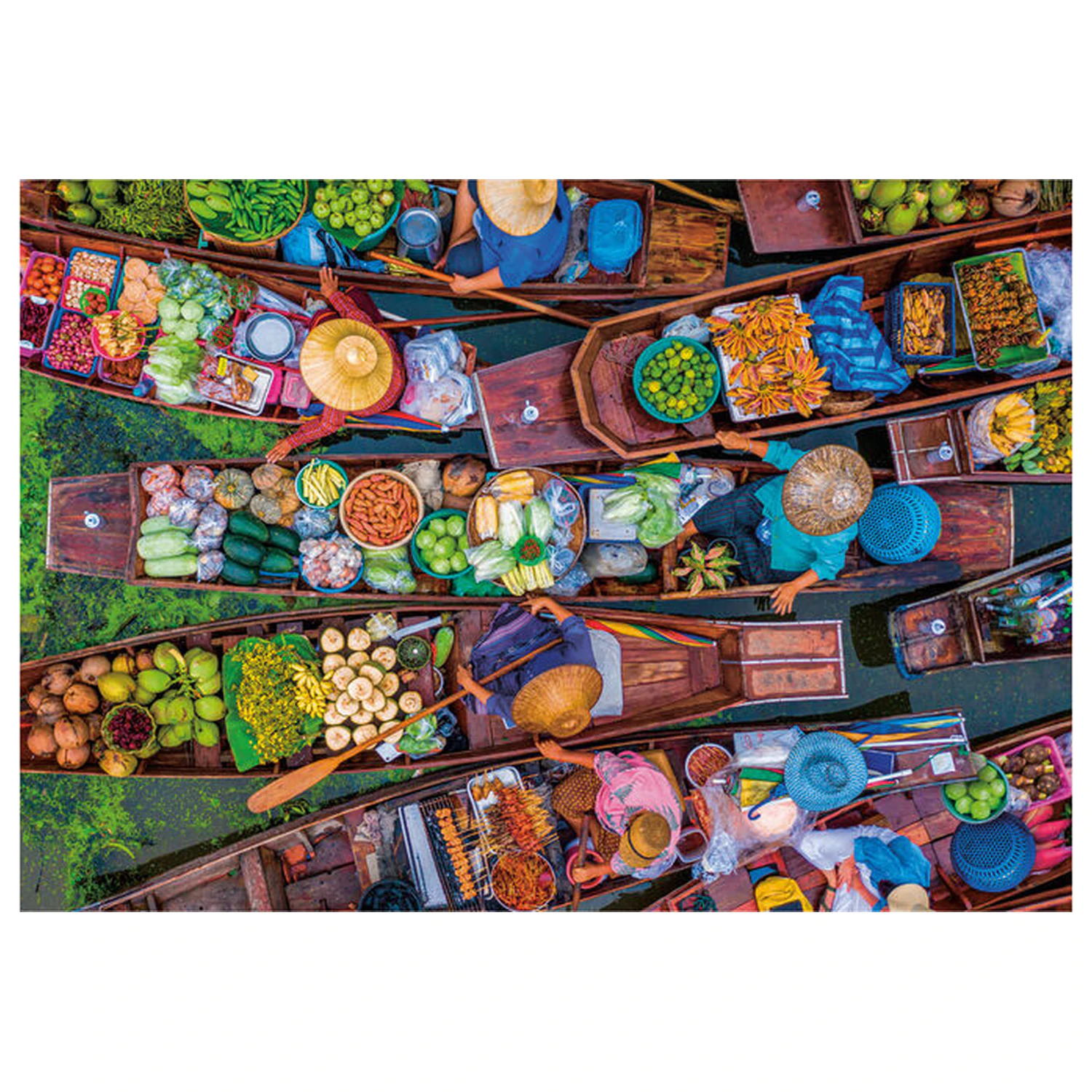 Thai Floating Market puzzle 1000 piese poza produsului