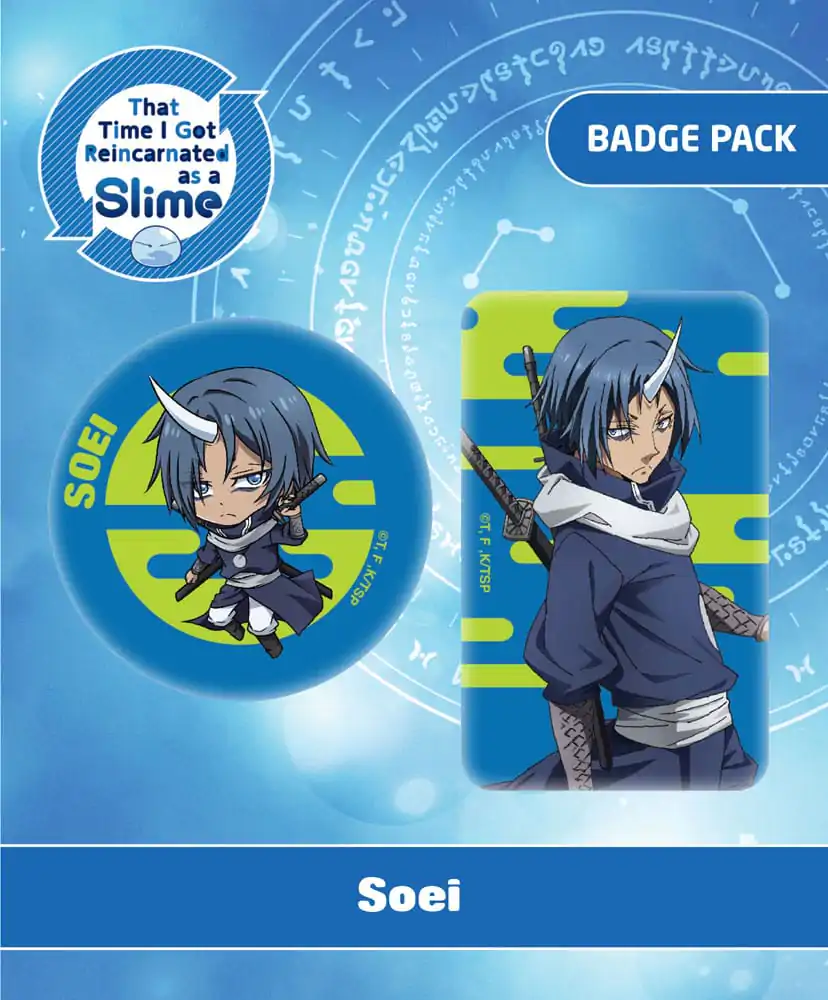 Set 2 insigne That Time I Got Reincarnated as a Slime Pin Badges Soei poza produsului
