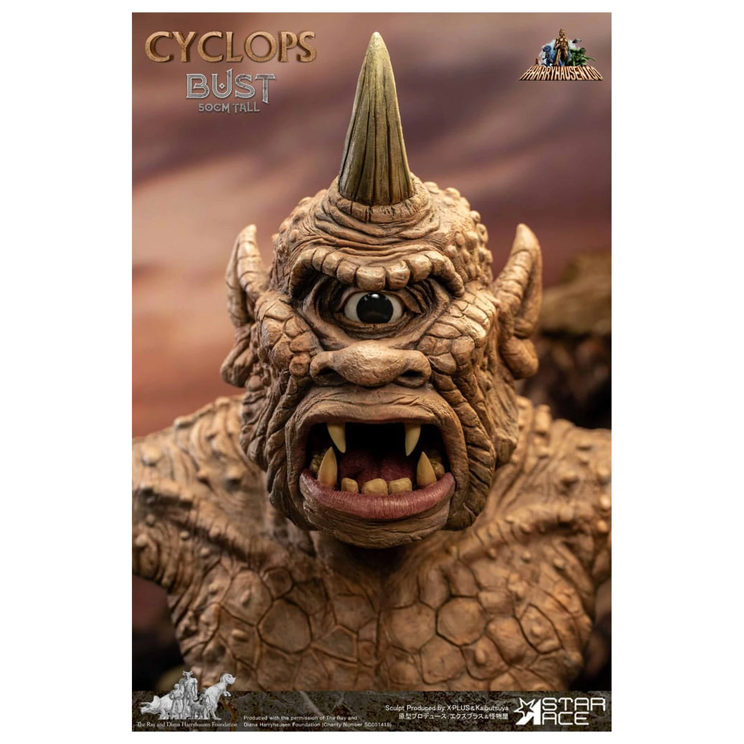 The 7th Voyage of Sinbad Bust Ray Harryhausen's Cyclops 50 cm poza produsului