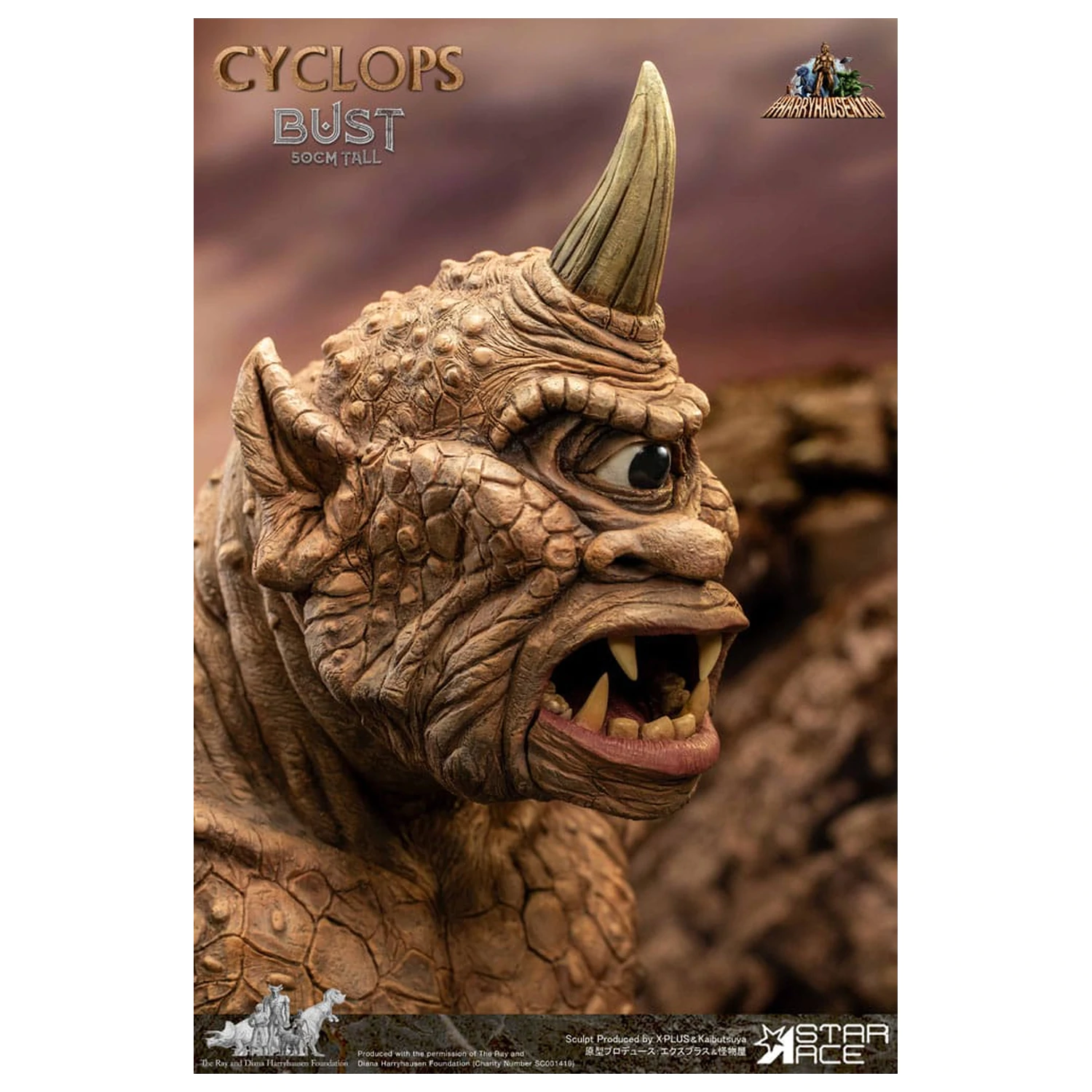 The 7th Voyage of Sinbad Bust Ray Harryhausen's Cyclops 50 cm poza produsului