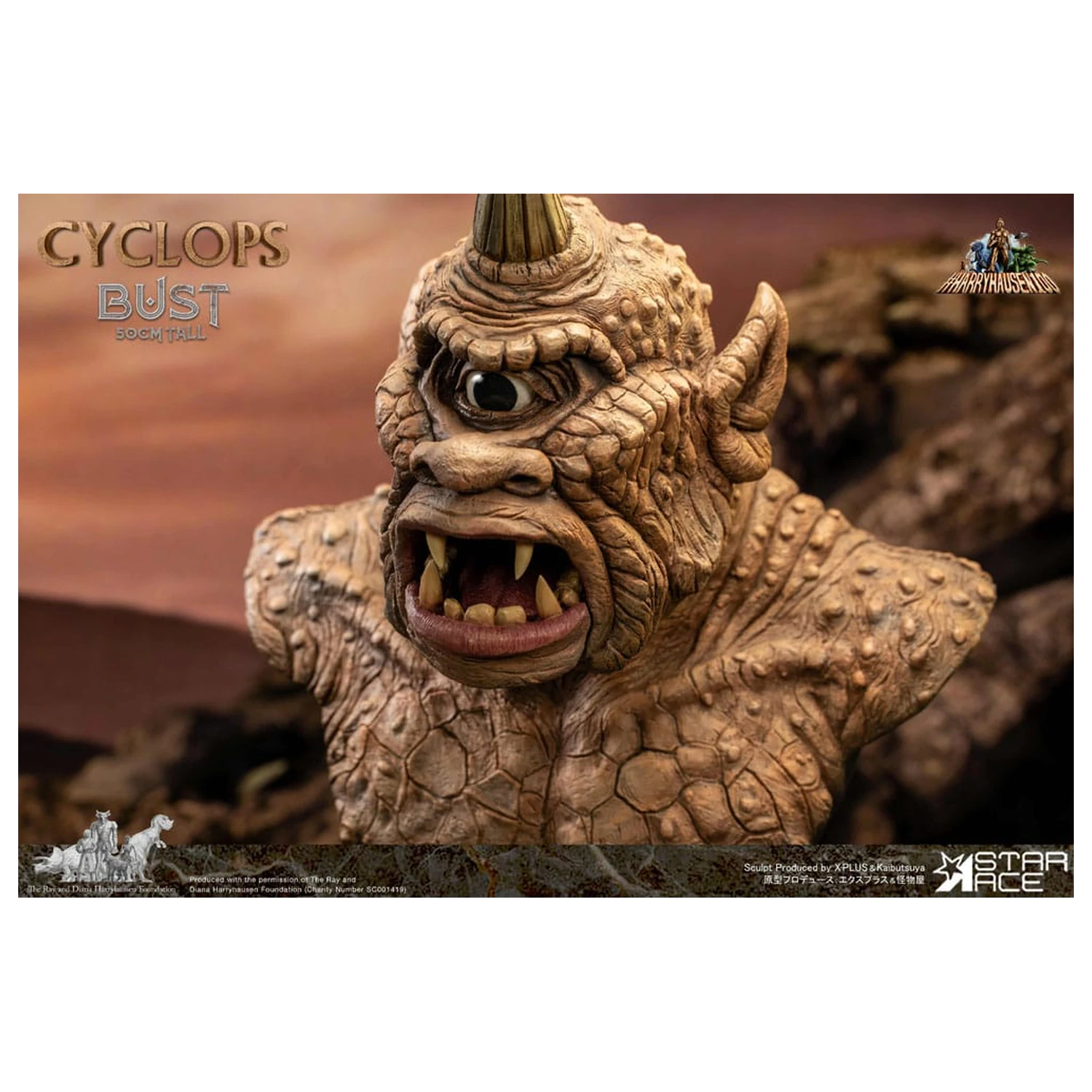 The 7th Voyage of Sinbad Bust Ray Harryhausen's Cyclops 50 cm poza produsului