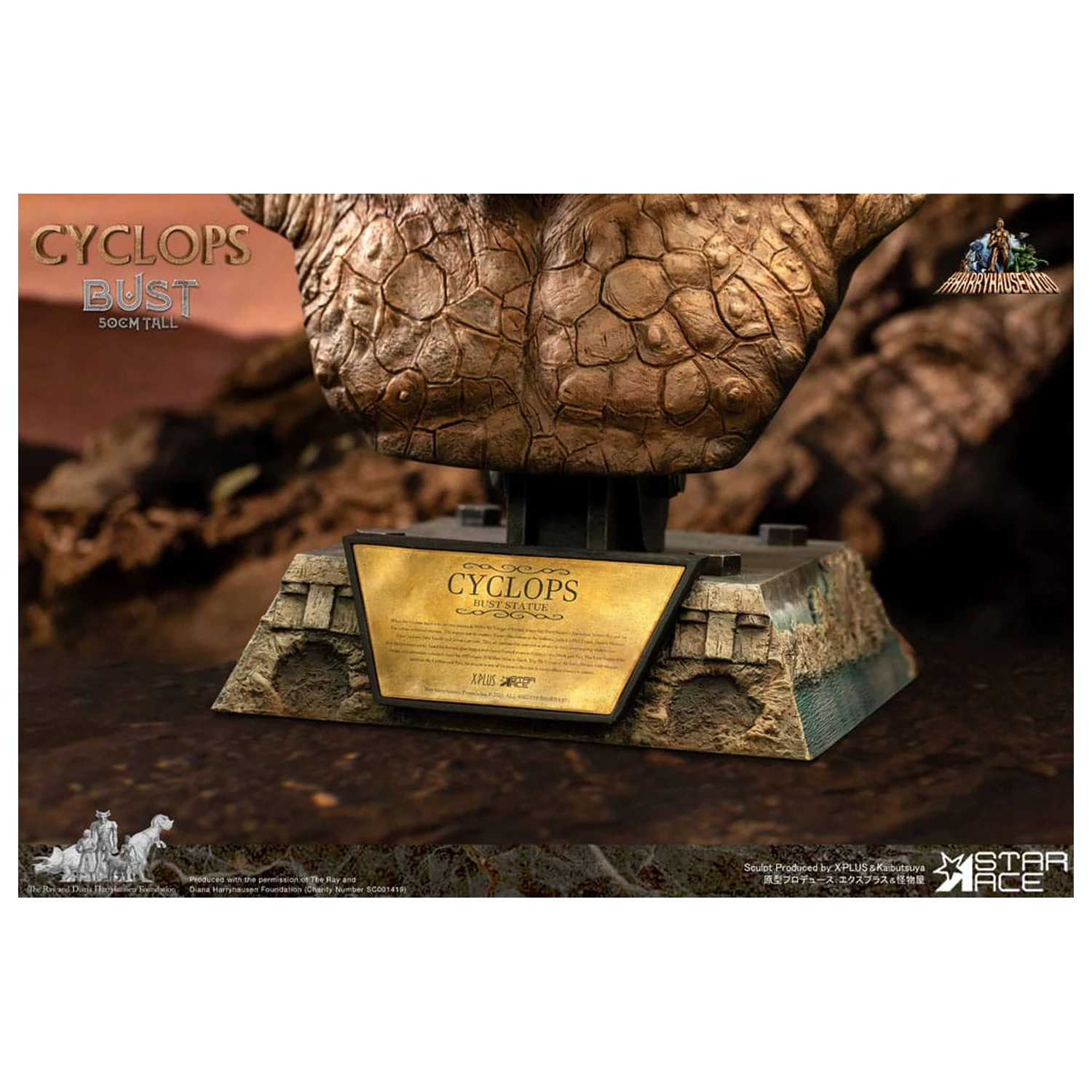 The 7th Voyage of Sinbad Bust Ray Harryhausen's Cyclops 50 cm poza produsului