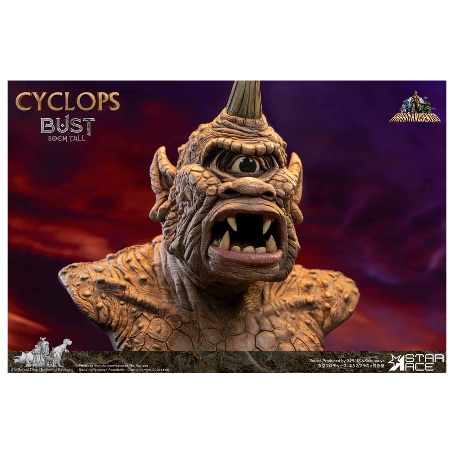 The 7th Voyage of Sinbad Bust Ray Harryhausen's Cyclops 50 cm poza produsului