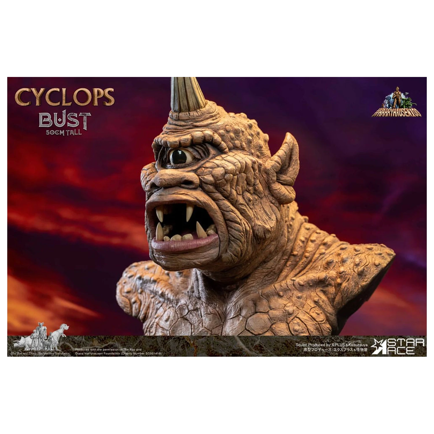 The 7th Voyage of Sinbad Bust Ray Harryhausen's Cyclops 50 cm poza produsului