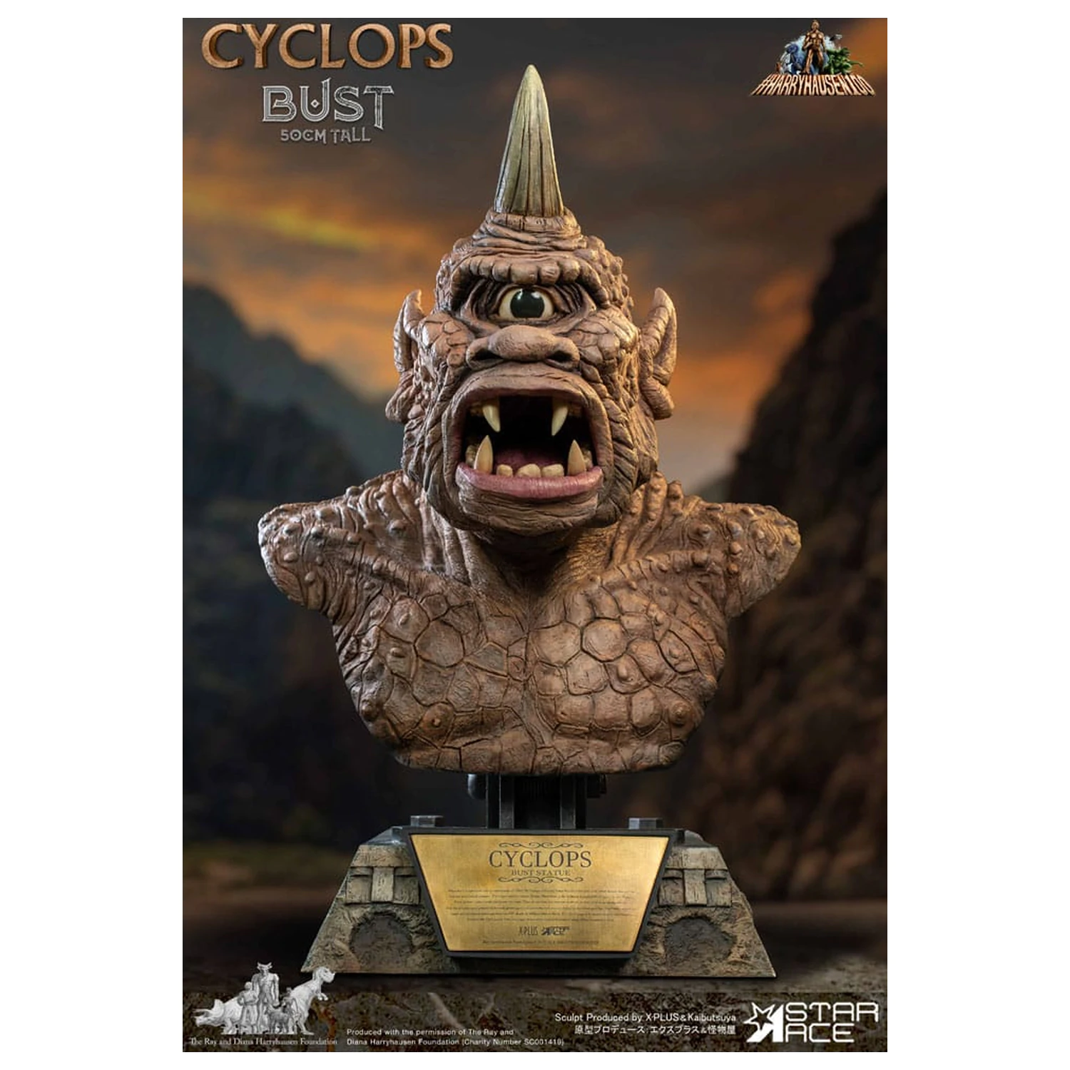 The 7th Voyage of Sinbad Bust Ray Harryhausen's Cyclops 50 cm poza produsului