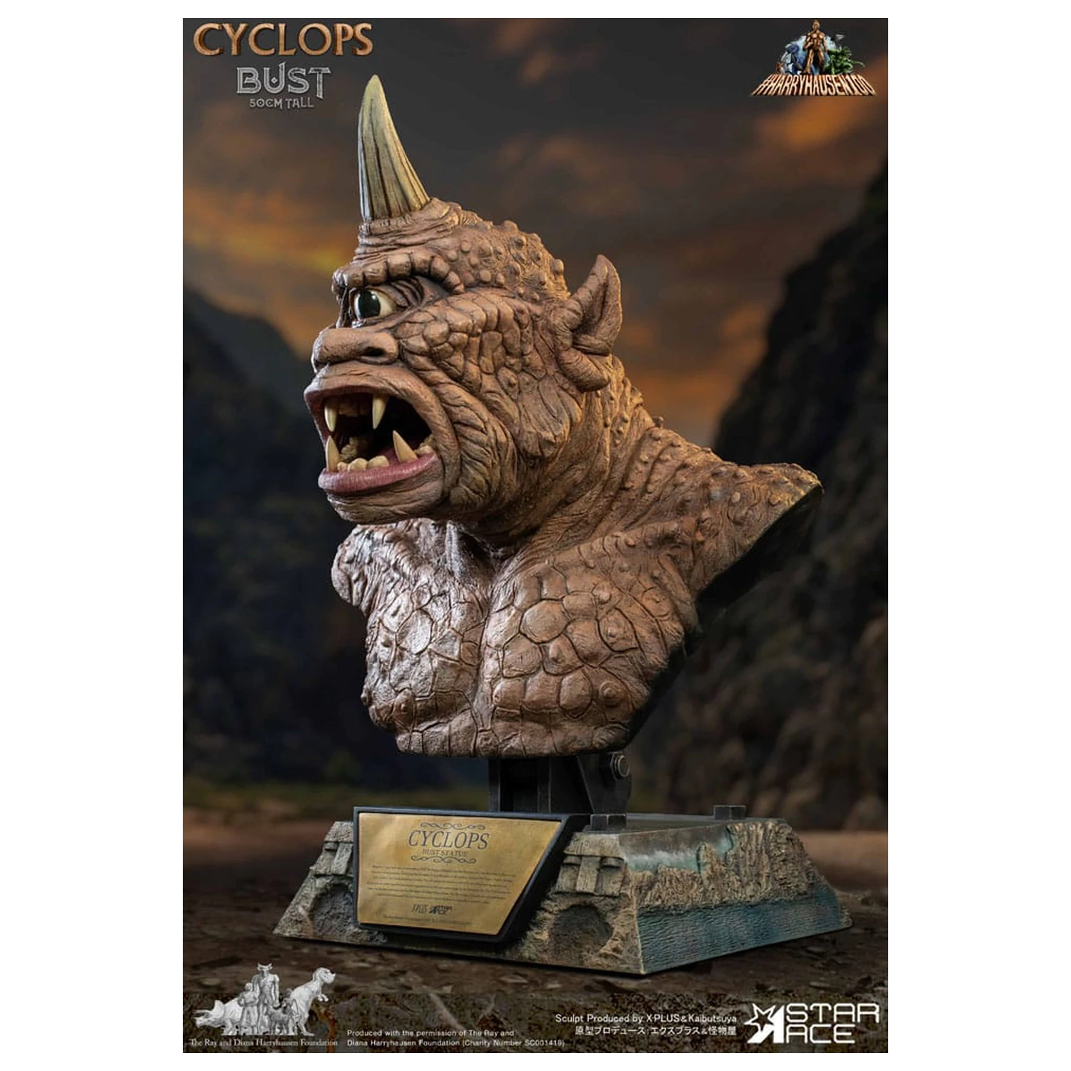 The 7th Voyage of Sinbad Bust Ray Harryhausen's Cyclops 50 cm poza produsului