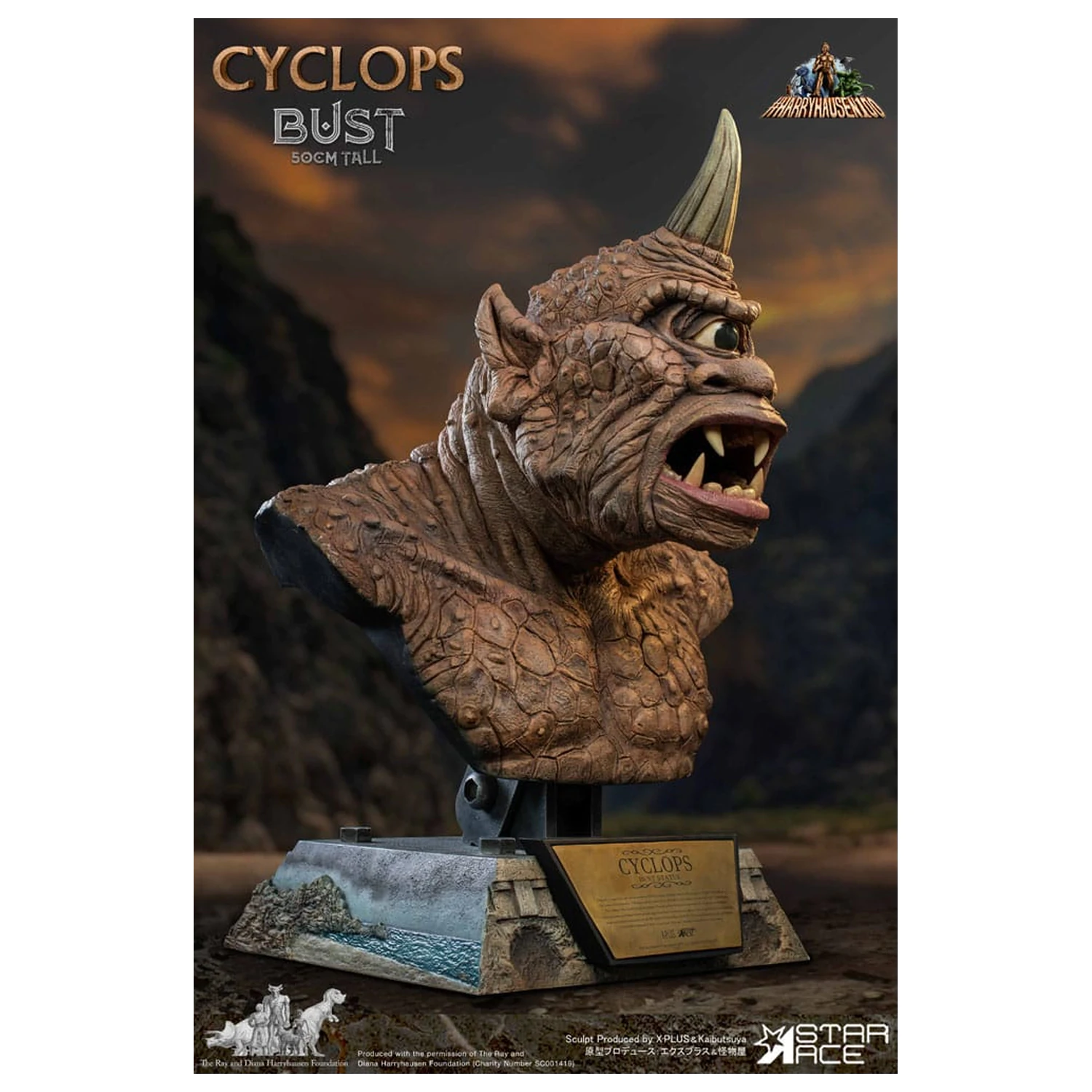 The 7th Voyage of Sinbad Bust Ray Harryhausen's Cyclops 50 cm poza produsului