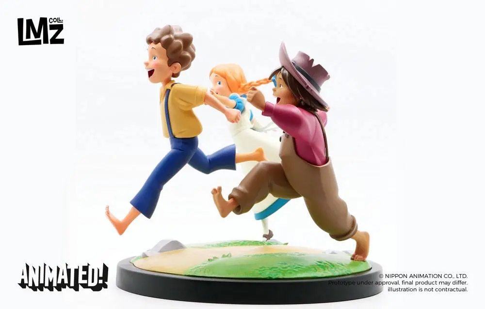 The Adventures of Tom Sawyer Animated! Statuie Tom, Huck & Becky 23 cm poza produsului