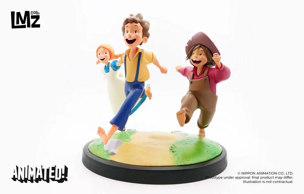 The Adventures of Tom Sawyer Animated! Statuie Tom, Huck & Becky 23 cm poza produsului
