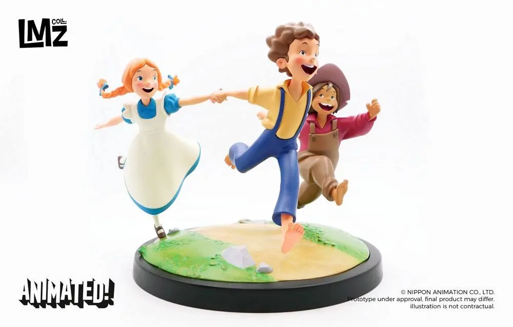 The Adventures of Tom Sawyer Animated! Statuie Tom, Huck & Becky 23 cm poza produsului