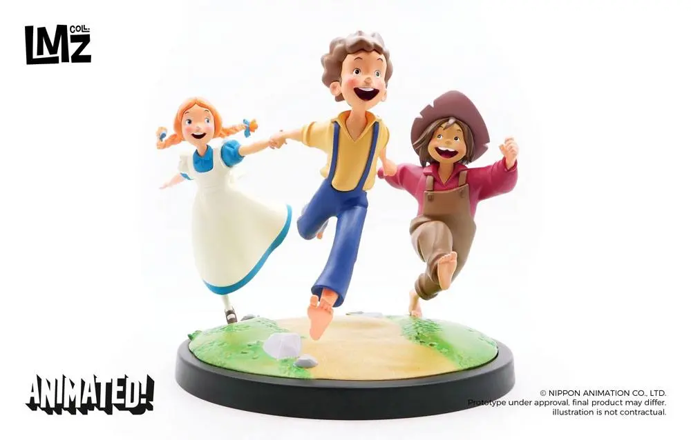 The Adventures of Tom Sawyer Animated! Statuie Tom, Huck & Becky 23 cm poza produsului