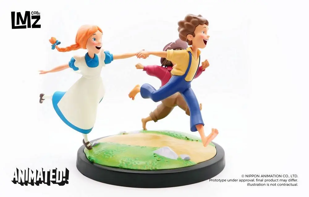The Adventures of Tom Sawyer Animated! Statuie Tom, Huck & Becky 23 cm poza produsului