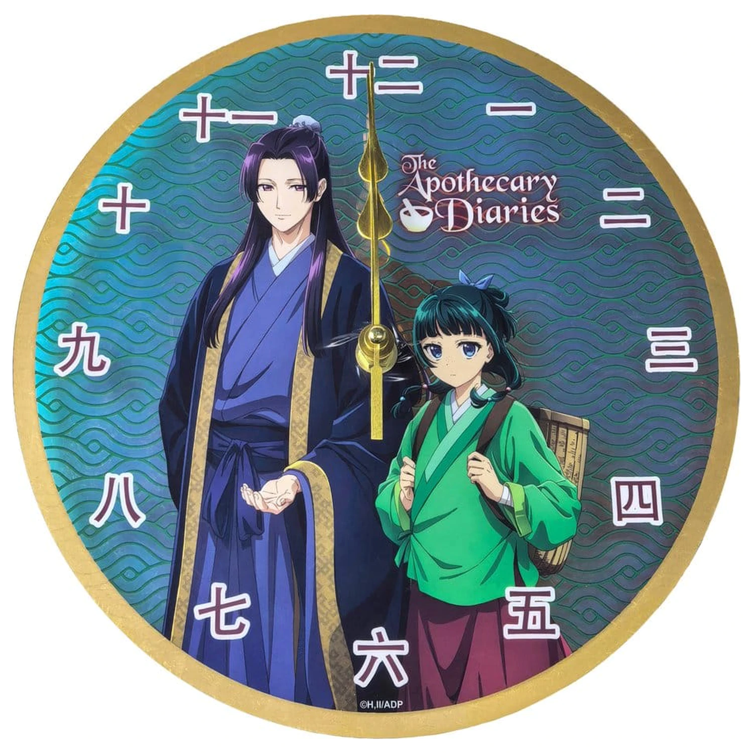 The Apothecary Diaries ceas de perete acrilic Maomao & Jinshi Holographic 24 x 24 cm poza produsului