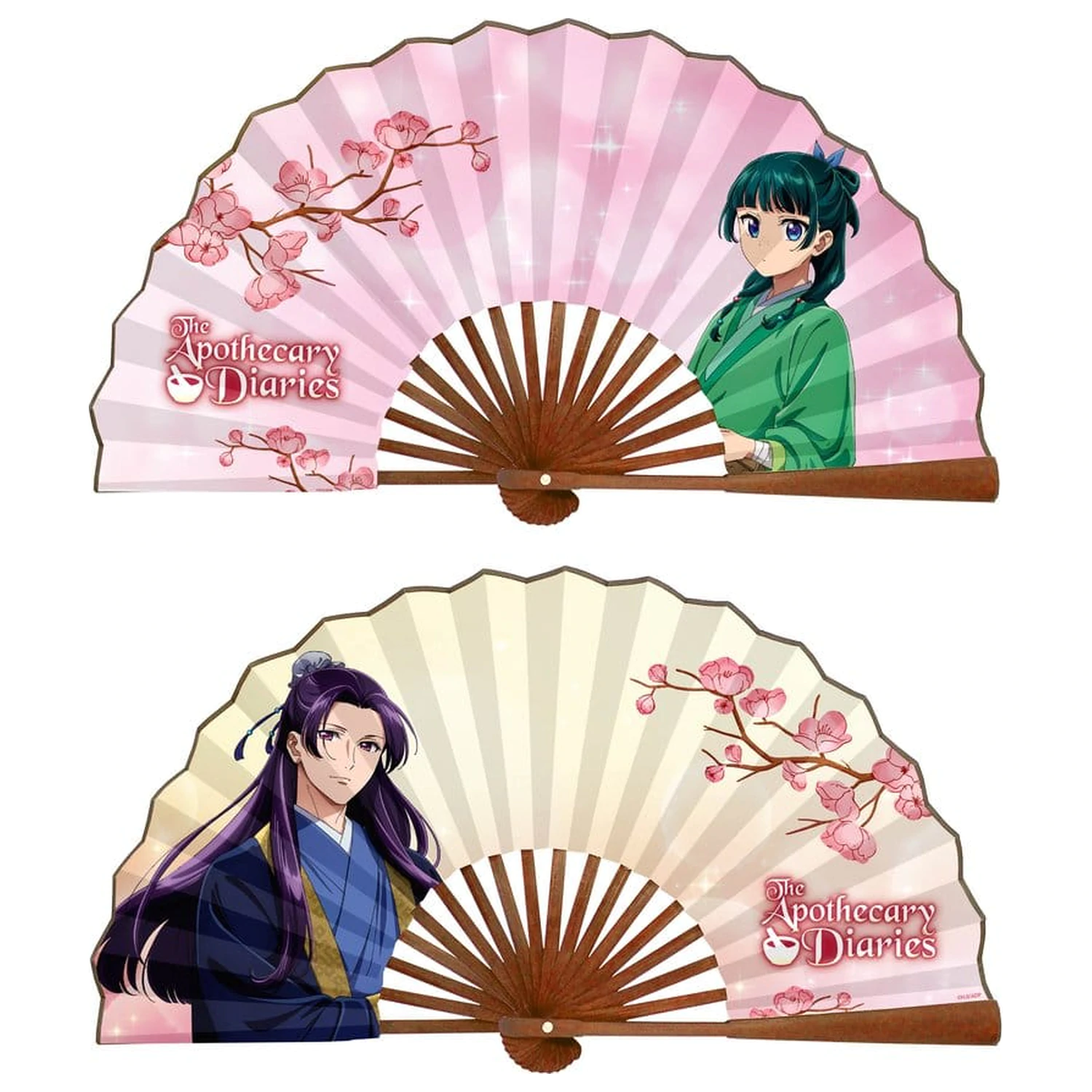 Evantai din bambus japonez The Apothecary Diaries Maomao & Jinshi poza produsului