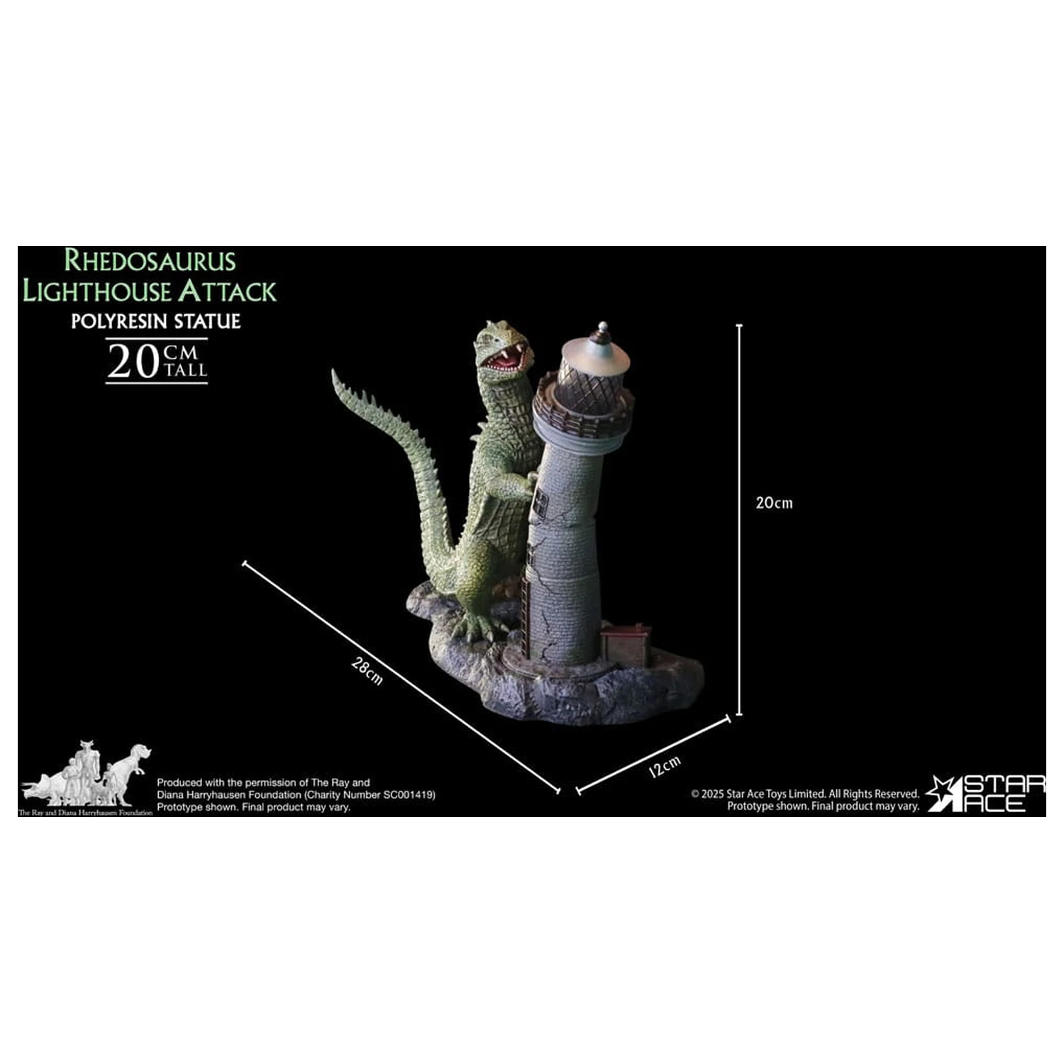 The Beast from 20,000 Fathoms Statueta din Rasina 1/8 Ray Harryhausens Rhedosaurus 20 cm poza produsului
