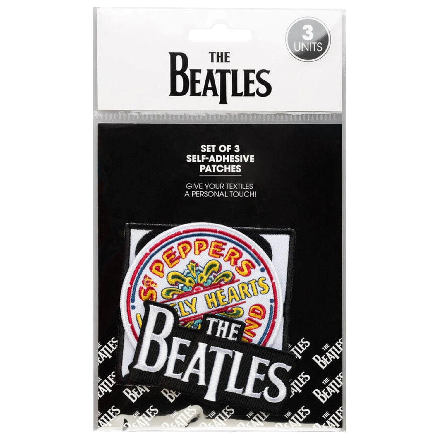 The Beatles set de 3 patch-uri poza produsului