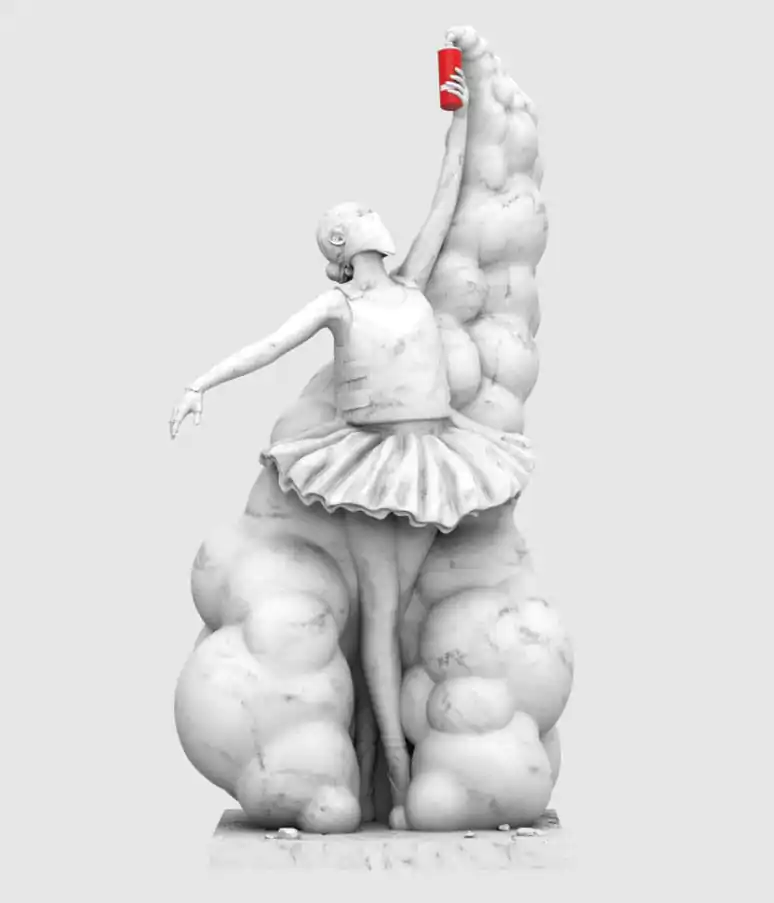 The Beauty of Rebellion de Abell Octovan Statuie poza produsului