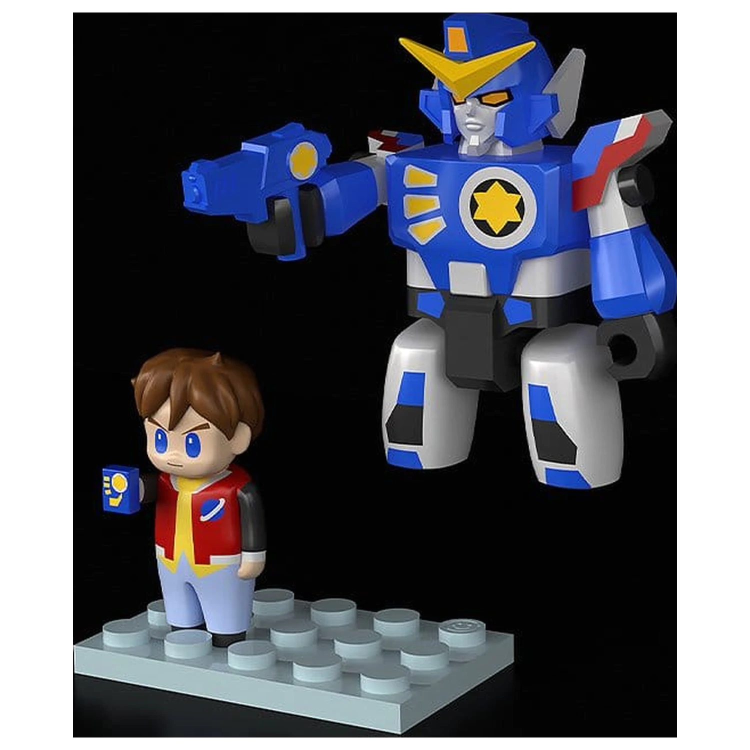 The Brave Fighter of Legend Da-Garn Brickroid Figurine de actiune 2-Pack Da-Garn & Seiji Takasugi Set poza produsului