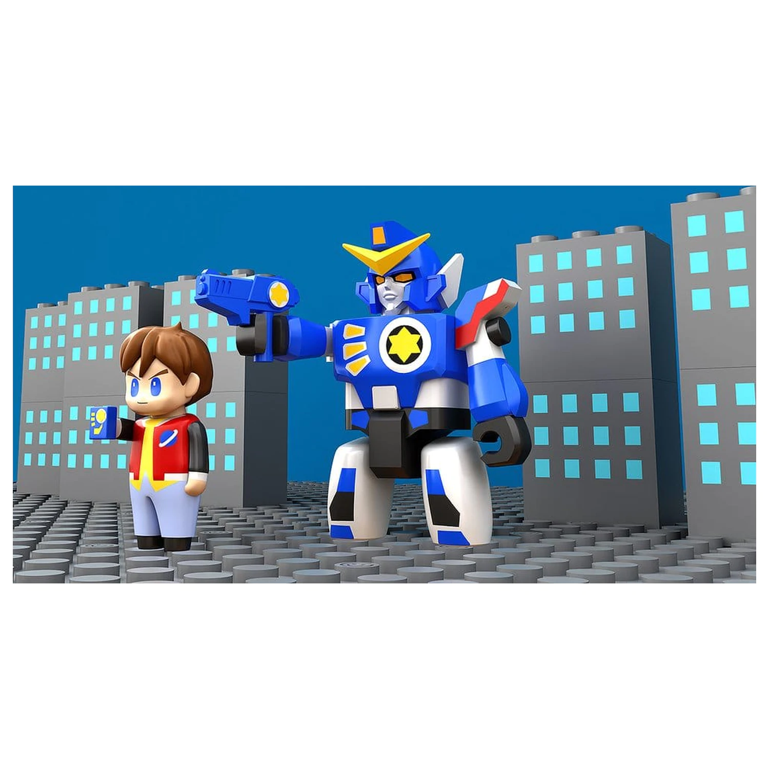 The Brave Fighter of Legend Da-Garn Brickroid Figurine de actiune 2-Pack Da-Garn & Seiji Takasugi Set poza produsului
