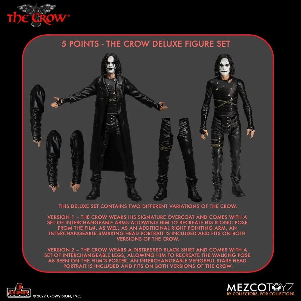 The Crow 5 Points The Crow Deluxe Set de figurine 9 cm poza produsului