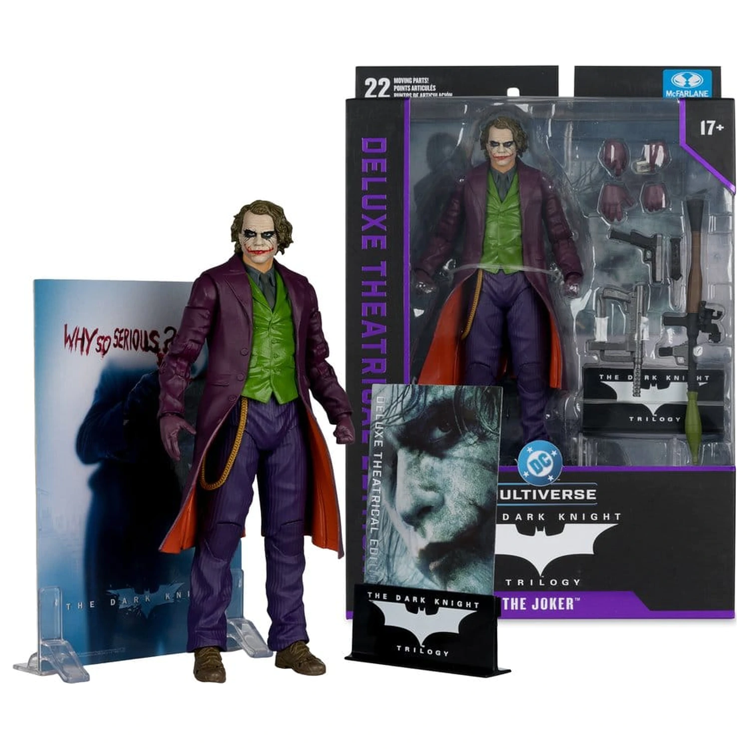 The Dark Knight DC Multiverse Deluxe Theatrical Edition figurina de acțiune Joker 18 cm poza produsului