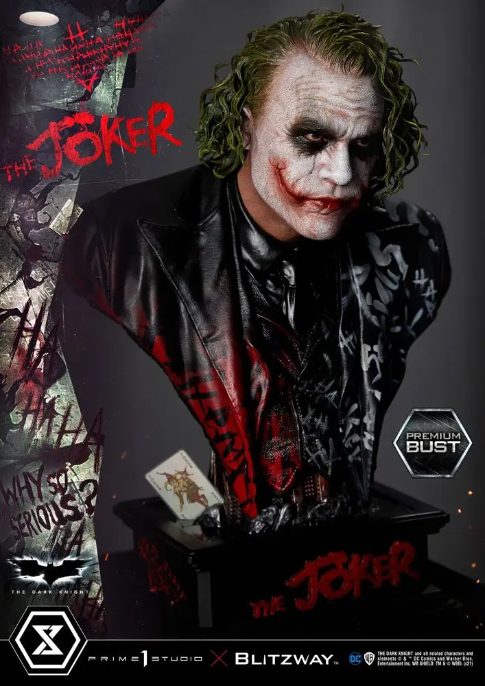 The Dark Knight Premium Bust Joker 26 cm poza produsului